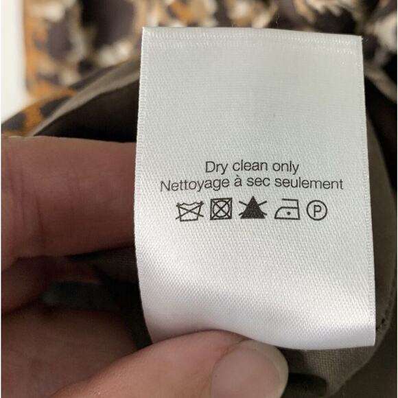 Veronica Beard Hanneli Animal Print Linen Shirtdress Womens Size 0 NWOT $495 - Picture 11 of 14